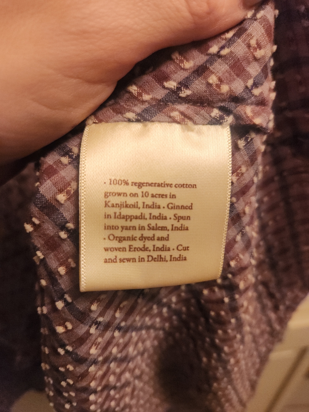 Christy Dawn Cecelie Tiered Long-Sleeve Dress Purple Winter Garden - Picture 6 of 7